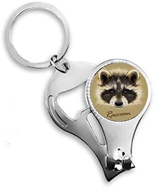 Mali nestašni smeđi rakun rakun za životinje noktiju za nokat za nosač ključeva otvarač za bočicu za bočicu