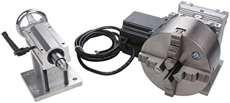 CNC stroj za glodanje s mjenjačem koji se okreće na 4. osovini, stezna glava s 4 čeljusti od 130 mm, Stroj za graviranje 20:1