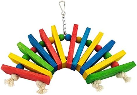 Hipeety šarene drvene ptičje igračke za afričke sive boje koktitiel papagaj papiga kavez za žvakanje igračke