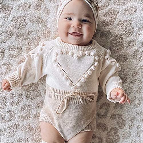 bebeshopdelageyhu pulover za novorođenčad romper ruffle rukavi pamučni pleteni bodisti jesen zimska odjeća