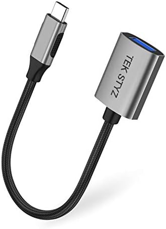 TEK STYZ USB-C USB 3.0 adapter kompatibilan s vašim Sony WH-XB910N OTG Type-C/PD muški USB 3.0 ženski pretvarač.