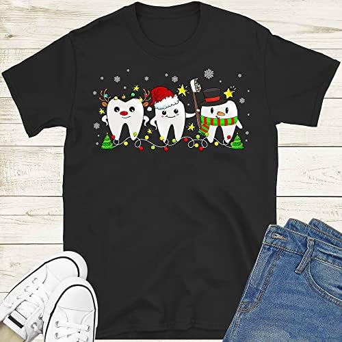 Kapzon Dental Crew Božićna košulja, božićna košulja stomatologa, košulja za stomatološku pomoć, zubni higijenistički poklon
