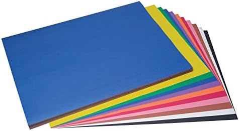 Prang građevinski papir, 10 različitih boja, 18 x 24, 100 listova