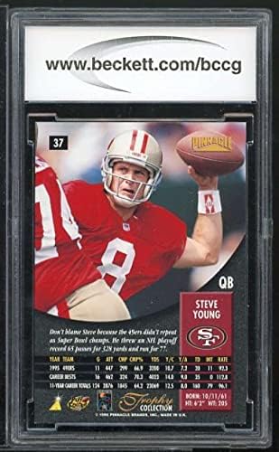 Steve Young Card 1996 Pinnacle Trophy Collection 37 BGS BCCG 10
