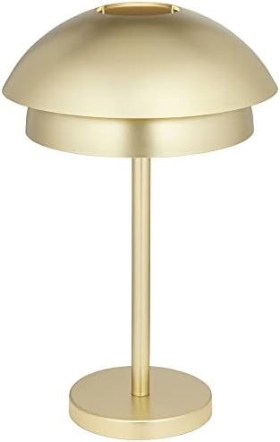 Osvjetljenje od 360 stupnjeva Mid-stoljeća Stolna svjetiljka s naglaskom na sredini stoljeća 22 visoka zlatna metalna gljiva s dvostrukom