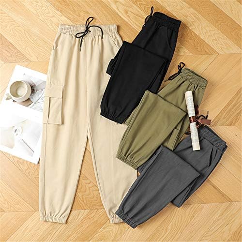 Adongnywell ženske planinarske hlače Vojne uniformne hlače s više džepa planinarskih visokih struka rezistentnih