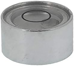 Mini metalni univerzalni vodoravni mjehurić Razina razine razine razine mjehurića mjehurića Okrugla 13x7 mm (srebrnalo bijela）