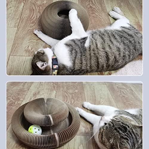 Daska za grebanje mačaka-dolazi s kuglicom za zvono, sklopivim praktičnim postom za grebanje mačaka, izdržljivim, recikliranim