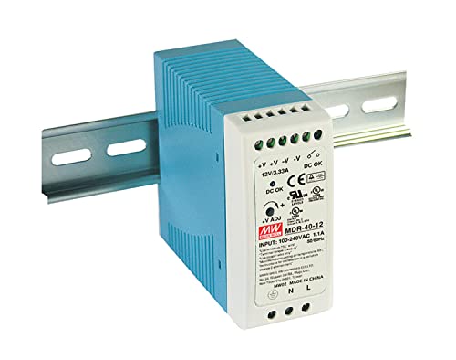 [PowerNex] Mean Well MDR-40-24 42 kom./kor. 24V 1.7 inčni 40,8 vati industrijski izvor napajanja s jednim izlazom na tračnici s jednim