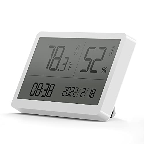 Digitalni termometar-higrometar, mjerač temperature i vlažnosti za unutarnju vanjsku kuću, spavaću sobu, dječju sobu, ured, staklenik,