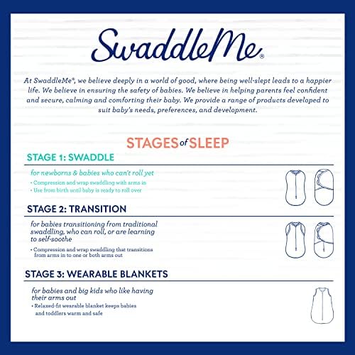 Swaddleme originalni Swaddle-Veličina Mala/srednja, 0-3 mjeseca, 1-Pack jednostavan za upotrebu, mekan i ugodan omot za novorođenčad