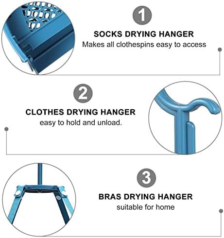Dvoslojna balkonska sušilica; sklopiva vješalica za sušenje odjeće stalak za čarape i ručnike sklopiva sušilica za donje rublje višenamjenska