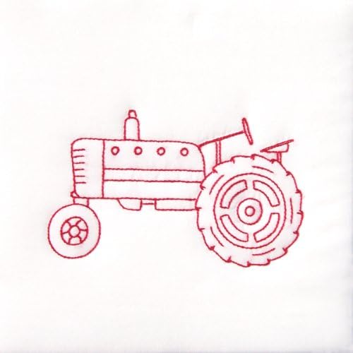 Jack Dempsey Igle Art utisnut bijelim prekrivačima blokovi 9 x9 12/pkg-stari traktor