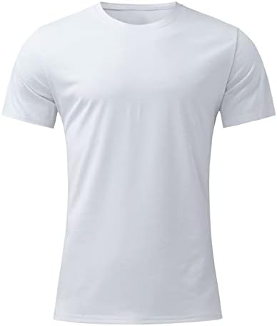 Ljetne radne košulje za muškarce s djelomičnom majicom, proljetna majica s okruglim vratom s printom na leđima, kratka svečana majica