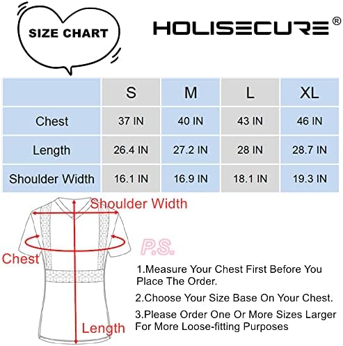 Holisecure Women Sigurnosna košulja, visoka reflektivna majica za ženu s neobičnim reflektivnim uzorkom, prozračni kratki rukavi