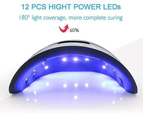 Czdyuf 36W LED svjetiljka za nokte s 12pcs LED svjetiljkom za manikuru gel sušilica za nokte za nokte za sušenje svjetiljke automatsko