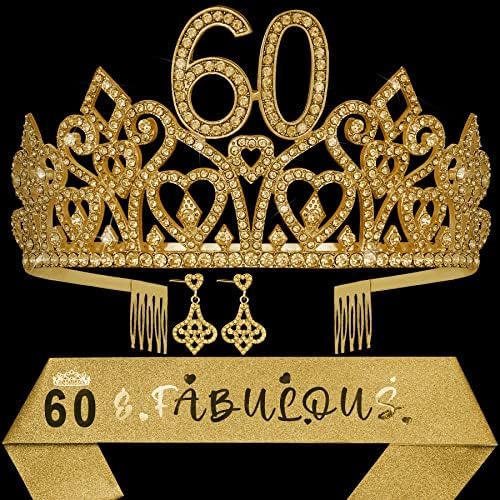 60. rođendanski poklon za nju, 60 i fenomenalno, 60. bday tiara i krilo, kruna 60. rođendana, 60. rođendanski krik, poklon za 60 -godišnju