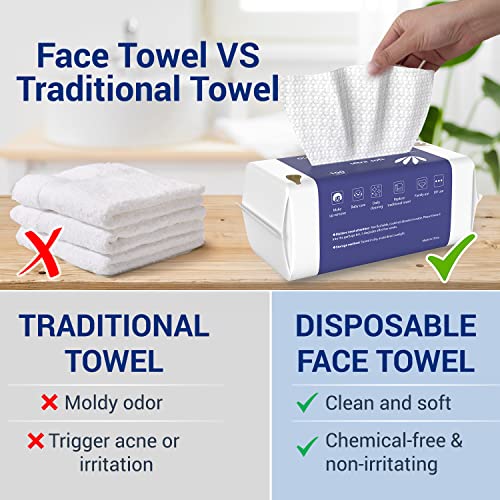 Čisti ručnici za lice od 100 grama, jednokratna biorazgradiva maramica za pranje lica za osjetljivu kožu, maramica za lice bez dlačica