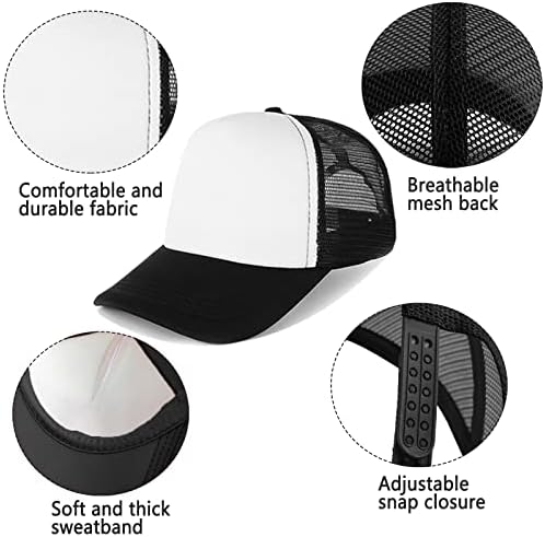 ; 12 pakiranja Uniseks sublimacijskih praznih poliesterskih bejzbolskih kapa jednostavne mrežaste kape prilagođeni šešir za sublimacijski