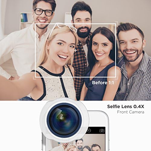 Elago® selfie leća [0,4x] [Jean Indigo] - [Fish Eye leća] [Sustav laganog zaključavanja] [Premium aluminijska konstrukcija] - Za iPhone