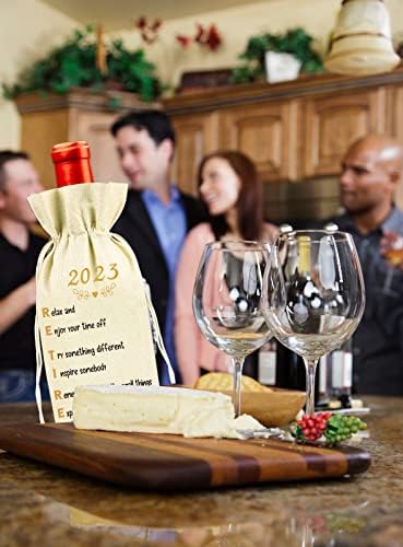 SICOHOME RETINENT GINE VINE VINE 2023,14 Poklon torbe za bočice za vino za umirovljenje, poklon za sretnu mirovinu za vinsku torbu,