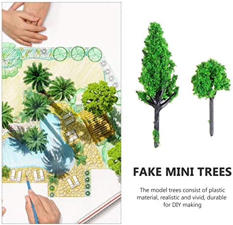 Toyvian igračka 120 PCS Mješoviti model Mikro krajolik drveće Model minijaturnog stabla stabala Mini scena minijaturni vlak