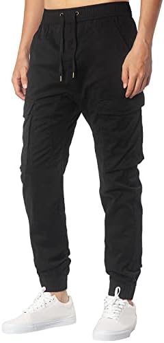 Muške hlače, muški modni jogeri Sport hlača u boji casual pamučne teretane hlače Tweatpants hlače za crtanje hlača