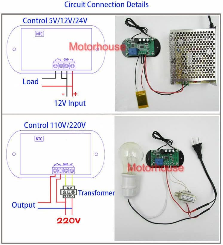 XH -W1308 DC 12V Digitalni termostat temperaturni regulator alarma Prekidač senzora Temperatura Precizni upravljački prekidač -