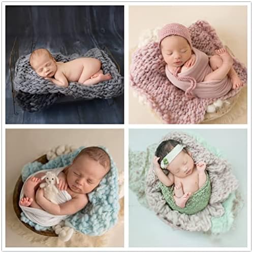 Rekviziti za novorođenče za fotošop ručno pletena deka za bebe pomoć u poziranju pozadine za Fotošop za dječake i djevojčice