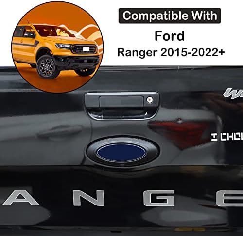 Automobil s stražnjim vratima ukras kompatibilan s Ford Ranger 2015-2022 logotip logotipa zamka automatsko logotip stražnjeg prtljažnika