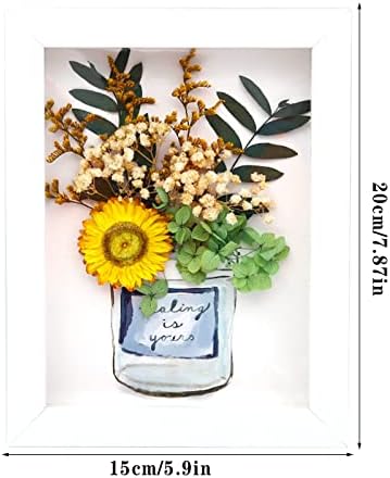 Praznični sušeni cvjetni okvir kreativni poklon poklon dječji ručno izrađen uradi sam naljepnica za fotografije cvijet sušeni cvijet
