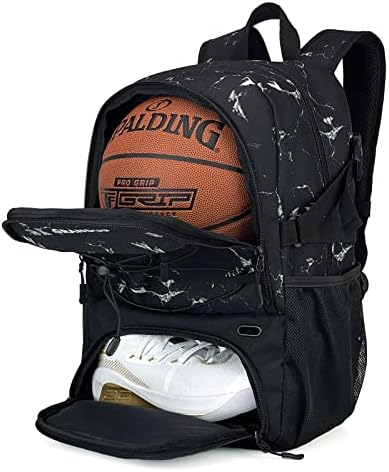GrandUP košarkaški ruksak s loptom i cipelama Odjeljak za odbojku, nogomet, plivanje, teretana, putovanja i škole, torbe za sportsku