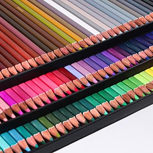 Olovke u boji Ylyajy Profesionalni set od 72/120/180 boja jezgara mekih voska idealna za crtanje umjetnosti zasjenjenja u kutiji