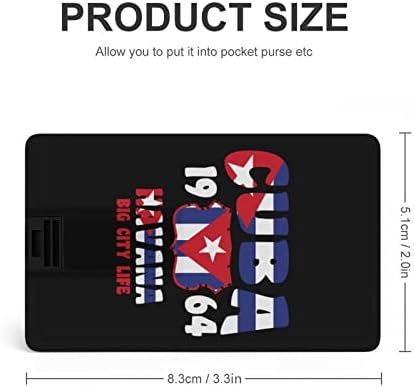 Kreditna kartica Havana Kuba za zastavu USB flash Personalizirana memorija Stick Storage Drive 32G
