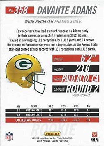 2014 SCORK ROOKIES 358 Davante Adams RC - Rookie Card Green Bay Packers Football NM -MT