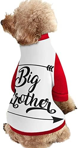 Smiješno je uskoro biti Big Brother Print Pet Twimshirt s kombinezonom pulovera za runo za pse mačke s dizajnom