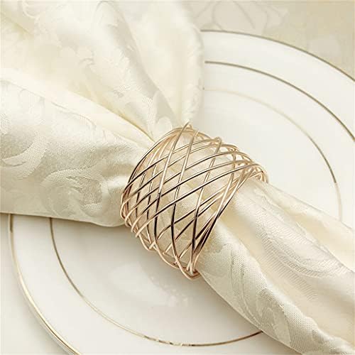 Lllly salveti prsten 10pcs zapadni salveti prsten željezna žica metalna prstena za salveti hotelski ubrus prsten salveti prsten