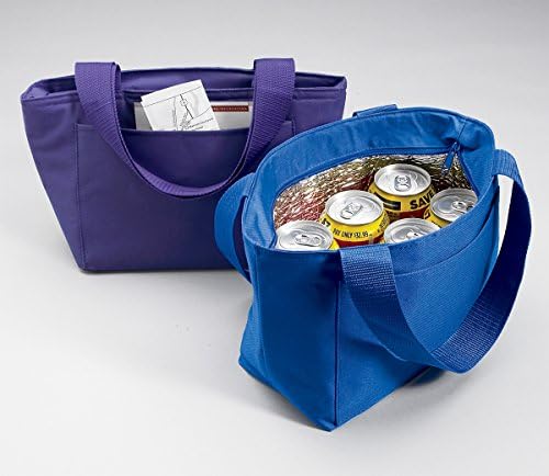 B & a4745-B-8808 plava torba za ručak u dalmatinskom stilu izolirana kutija za ručak za višekratnu upotrebu za uredski posao, školu,