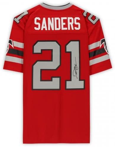Deion Sanders Atlanta Falcons Autografirani Mitchell & Ness Red Replica Jersey - Autografirani NFL dresovi