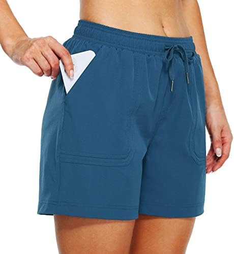 Dbylxmn joga kratke hlače sa džepovima za žene golf brze kratke hlače atletski atletski kratki kratki kratki kratke hlače vode žene