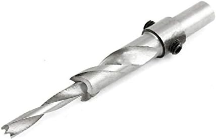 X-DREE HSS 5 mm vrh 10 mm ravna rupa za bušenje Spiralo Twist BIT (Broca helicoidal de 5 mm hss de 5 mm con punta recta y vástago Espiral