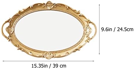 Czdyuf ladica za odlaganje kozmetičke pladnjeve ploče za odlaganje parfem ploča retro namirnice ogledalo vintage europsko ogledalo