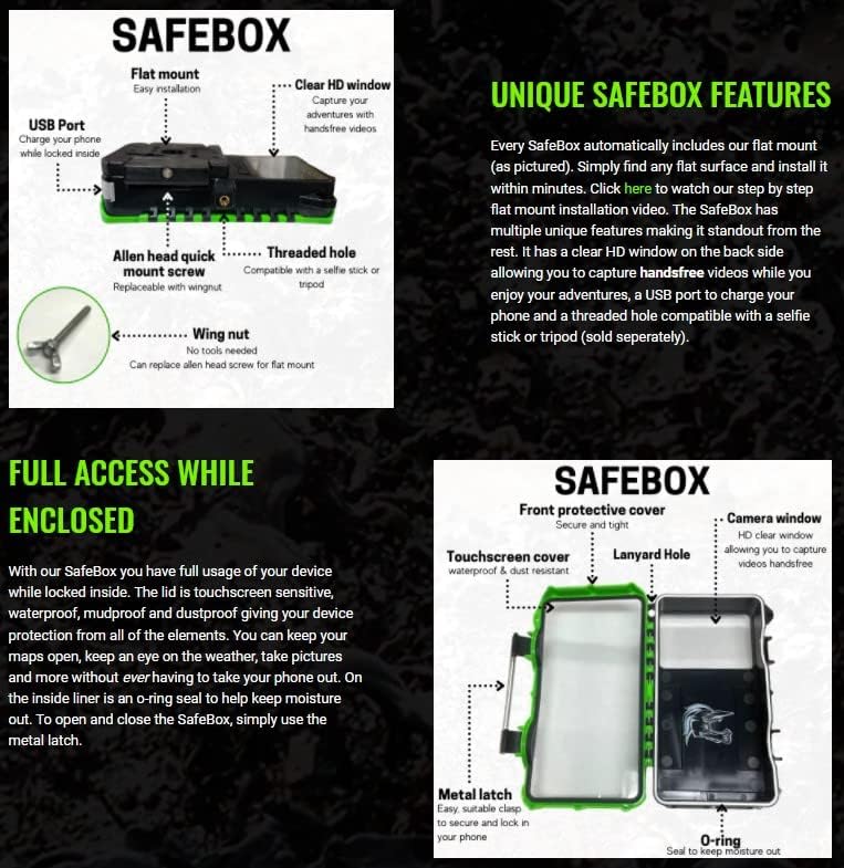 SGROI Innovations, LLC SafeBox - Univerzalna, vodootporna kućišta mobitela. Omogućuje potpuno korištenje telefona dok je zaštićen od