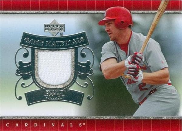 Scott Rolen igrač istrošen Jersey Patch Baseball Card 2007 Materijali za gornju palubu UD -SR - MLB igra korištena dresova