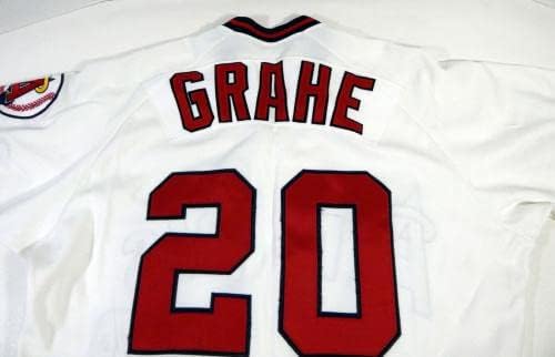 1991. Kalifornijski anđeli Joe Grahe 20 Igra korištena bijelog Jersey 44 DP14407 - Igra korištena MLB dresova