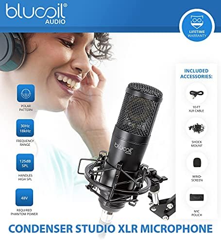 Presonus Audiobox Ione 2x2 USB audio sučelje s paketom Artist Artist Studio One s Blucoil kardioidnim kondenzatorom Studio XLR mikrofon,