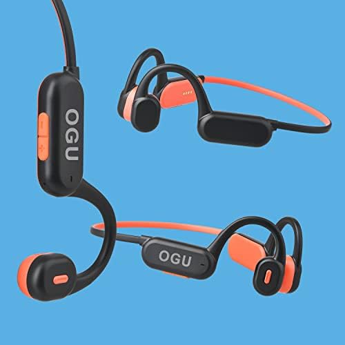 OGU Slušalice za provođenje kostiju otvorenog uha Bluetooth 5.3 Sportske slušalice Bežične vodootporne slušalice ugrađeni mikrofon