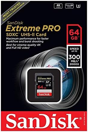 SD-kartica SanDisk Extreme Pro kapacitetom od 64 GB UHS-II radi sa беззеркальными fotoaparata Olympus OM-D E-M5 III, OM-D E-M10 IV