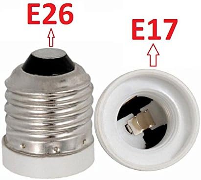 Yi Lighting - s popisa UL - Adapter za utičnice E26 / E27 na E17, Srednji vijak Edison na srednji vijak ventilator E17, Adapter za