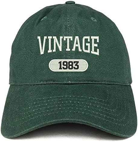 Modna trgovina Vintage 1983. vezena pamučna kapa širokog kroja za 40. rođendan